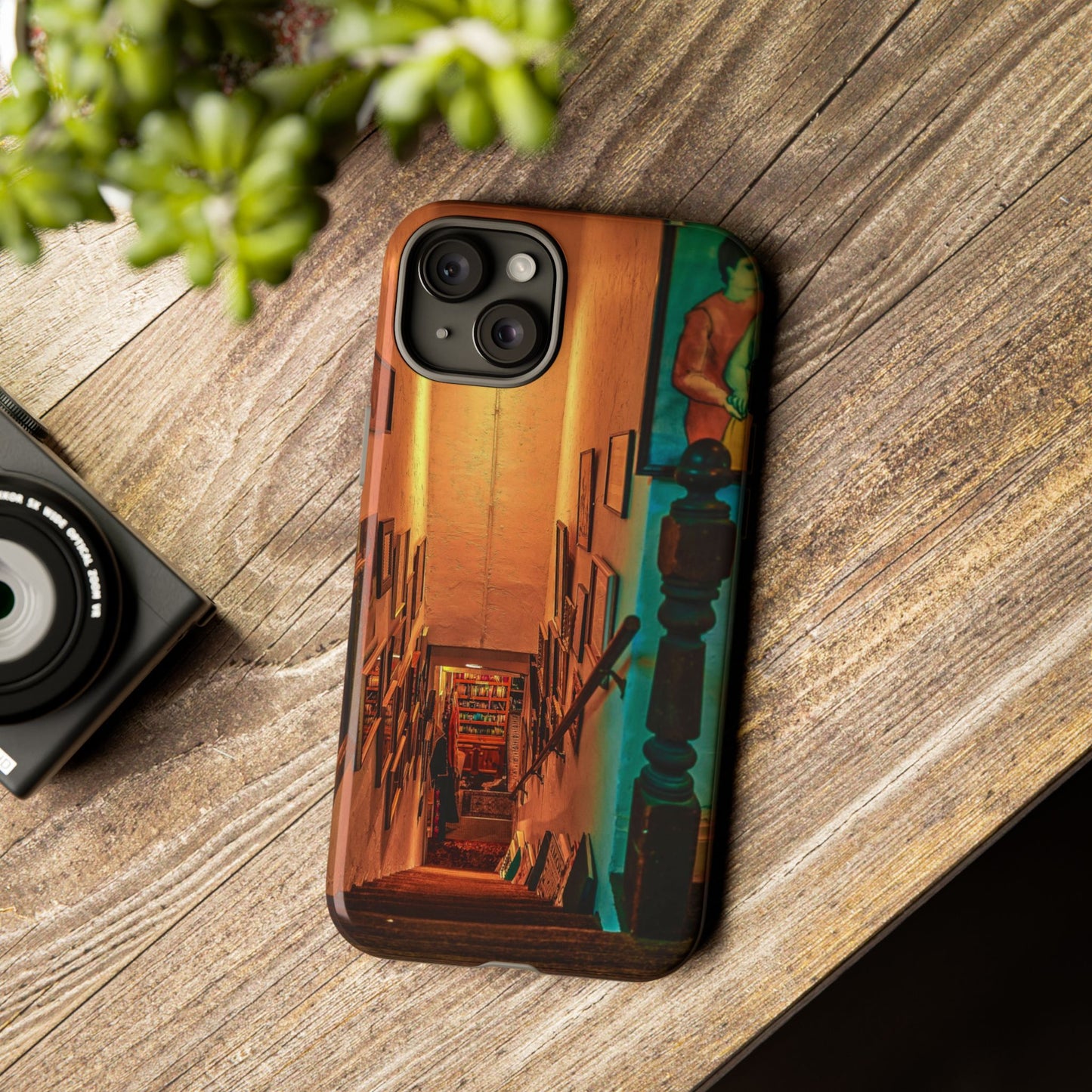 Vintage Gallery Staircase Tough Phone Case--Antique Store Art Phone Cover