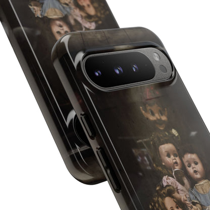 Personalized Creepy Doll Tough Phone Case – Gothic Vintage Graphic