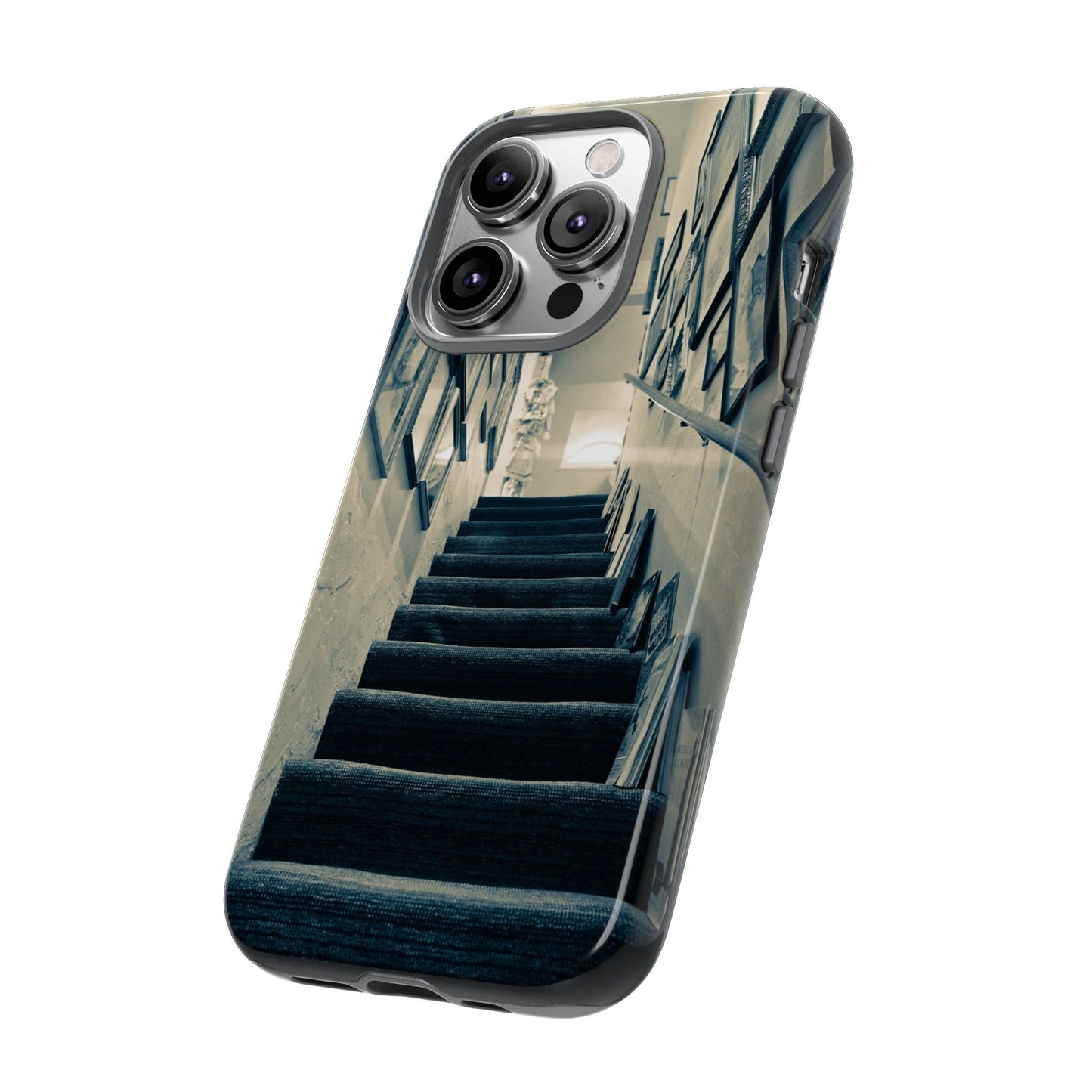 Vintage Boutique Stairway Tough Phone Case, Antique Shop Art Cover for iPhone, Samsung & Google Pixel