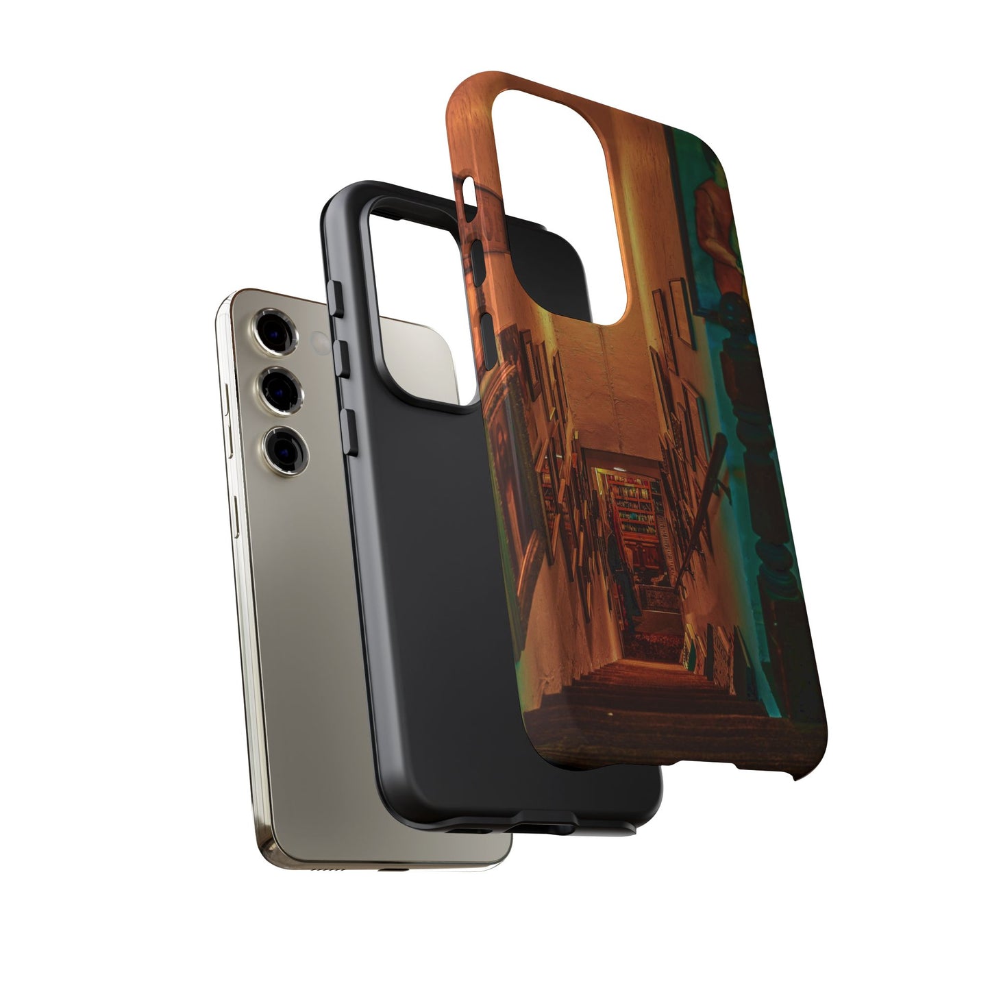 Vintage Gallery Staircase Tough Phone Case--Antique Store Art Phone Cover