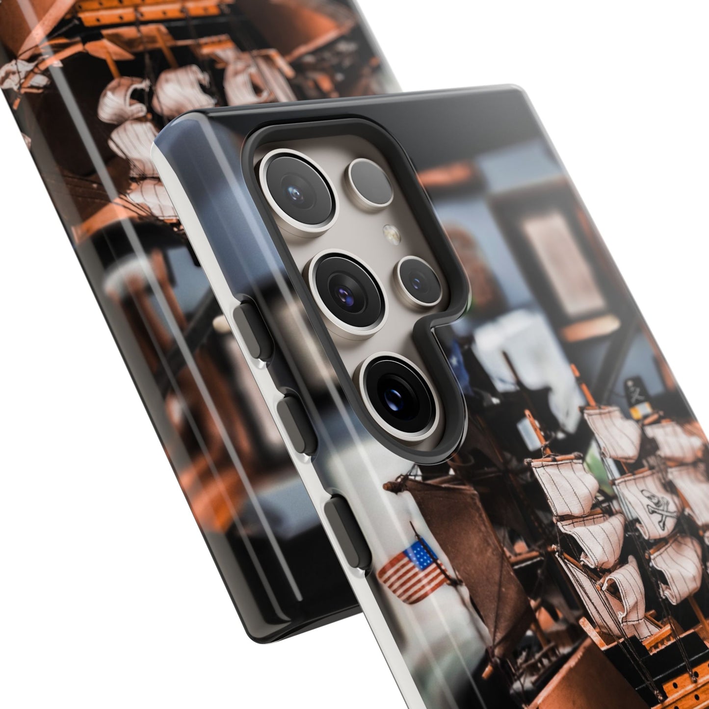 Vintage Ship-Inspired Phone Case, Nautical Design, Tough Phone Cover, Unique Gift for Sea Lovers, Perfect for Summer Adventures