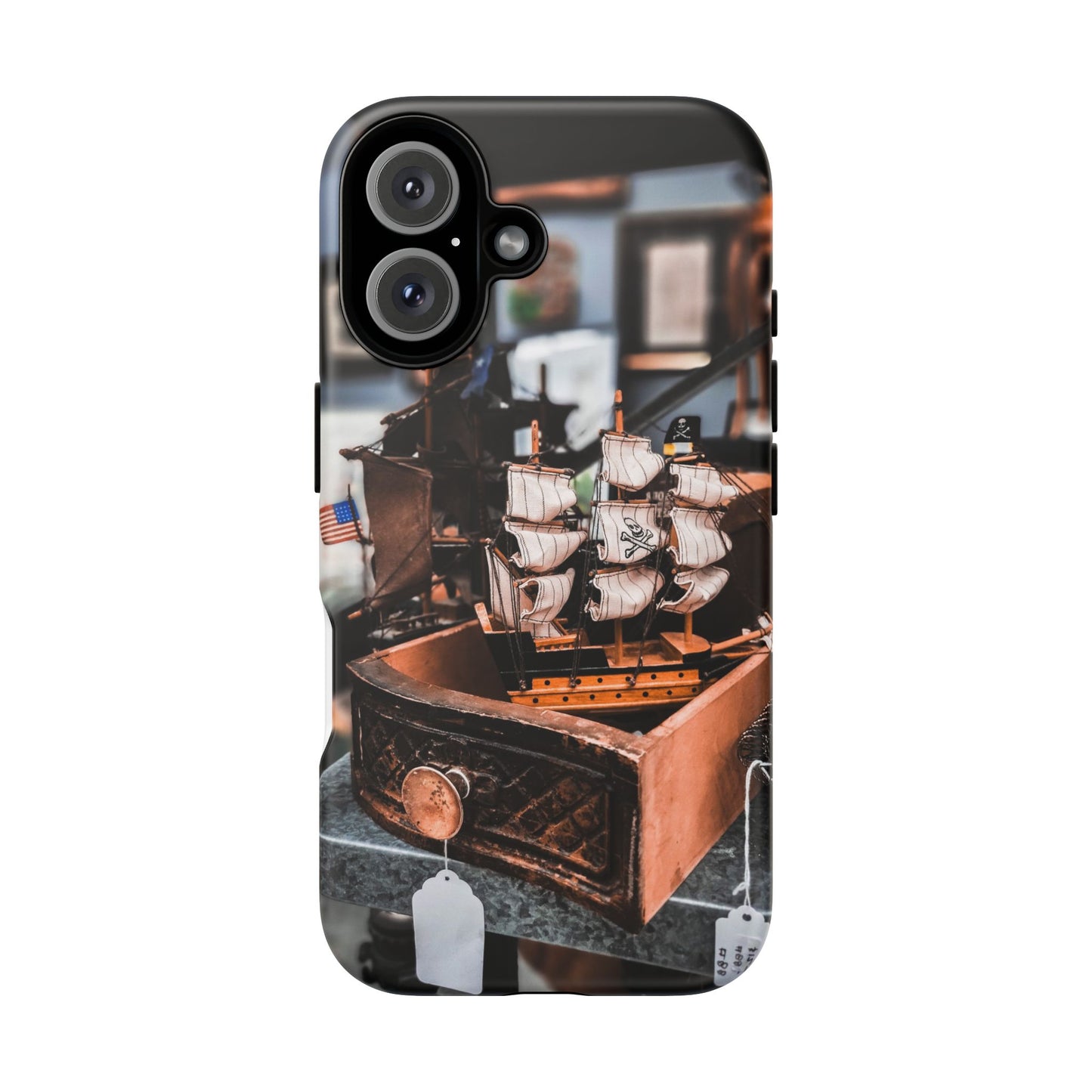 Vintage Ship-Inspired Phone Case, Nautical Design, Tough Phone Cover, Unique Gift for Sea Lovers, Perfect for Summer Adventures