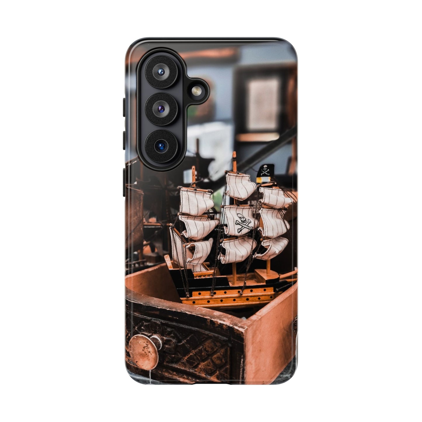 Vintage Ship-Inspired Phone Case, Nautical Design, Tough Phone Cover, Unique Gift for Sea Lovers, Perfect for Summer Adventures