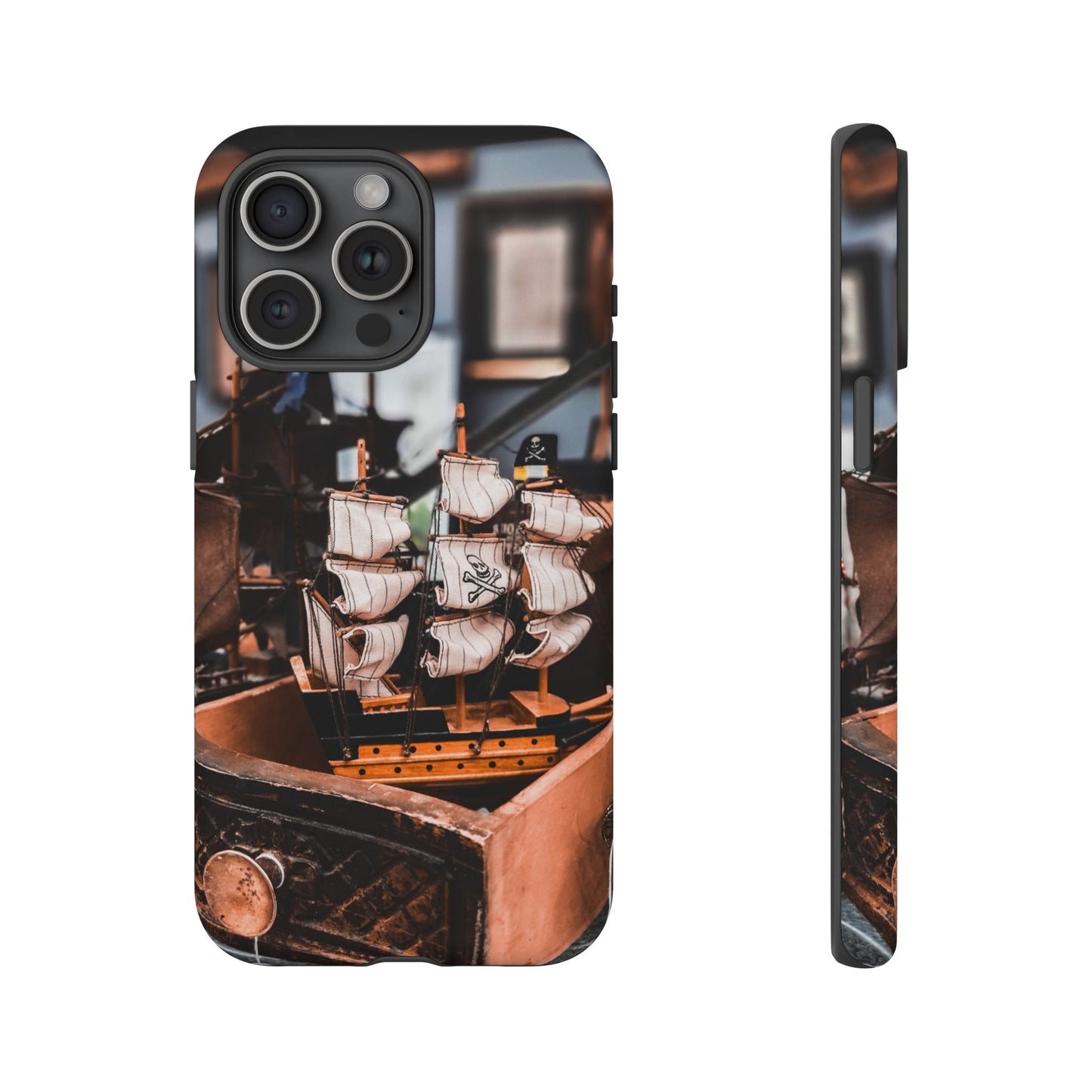 Vintage Ship-Inspired Phone Case, Nautical Design, Tough Phone Cover, Unique Gift for Sea Lovers, Perfect for Summer Adventures