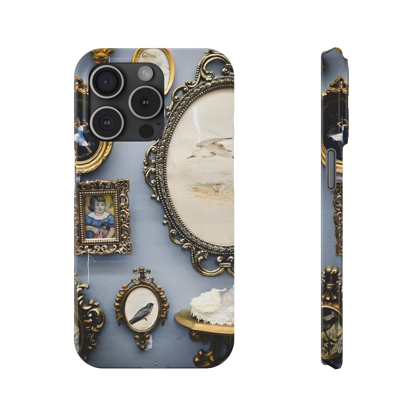 Framed Beauty Slim Phone Case – Vintage with a Twist