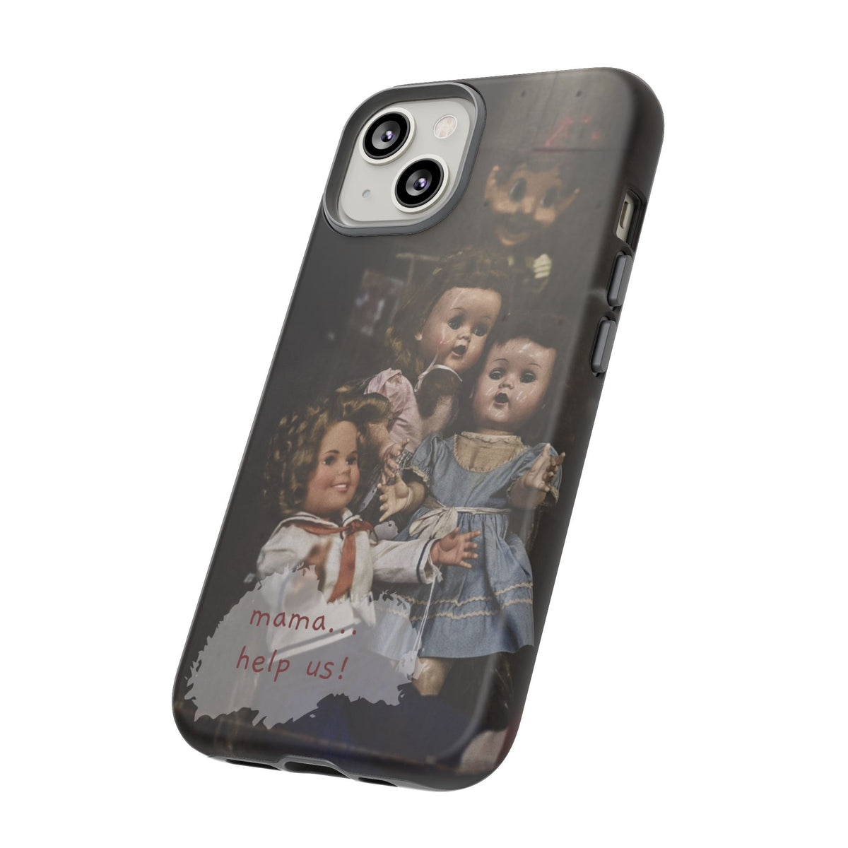 Personalized Creepy Doll Tough Phone Case – Gothic Vintage Graphic