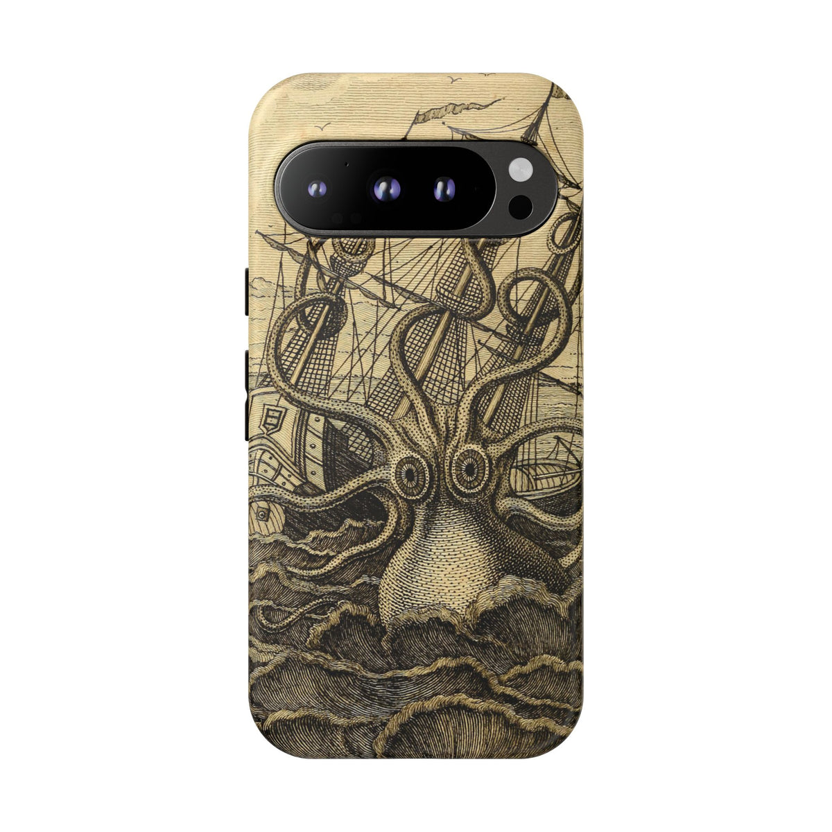 Vintage Kraken Tough Phone Case – Nautical Sea Monster Graphic