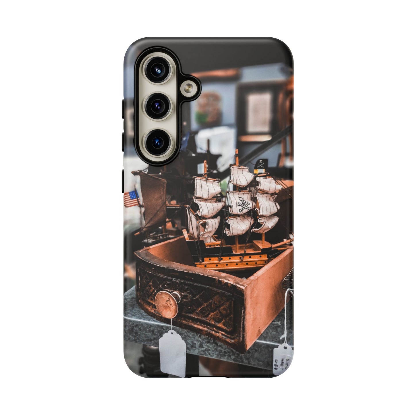 Vintage Ship-Inspired Phone Case, Nautical Design, Tough Phone Cover, Unique Gift for Sea Lovers, Perfect for Summer Adventures