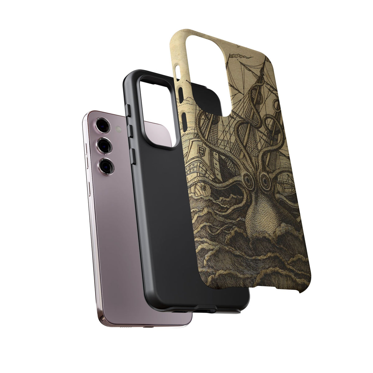 Vintage Kraken Tough Phone Case – Nautical Sea Monster Graphic