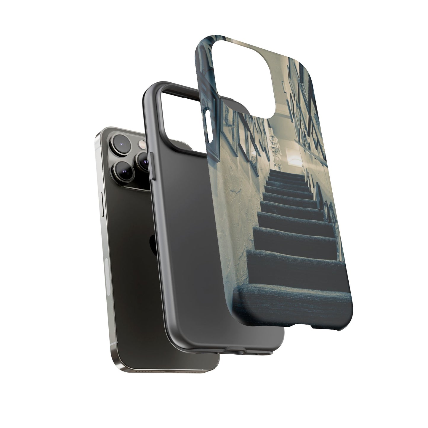 Vintage Boutique Stairway Tough Phone Case, Antique Shop Art Cover for iPhone, Samsung & Google Pixel