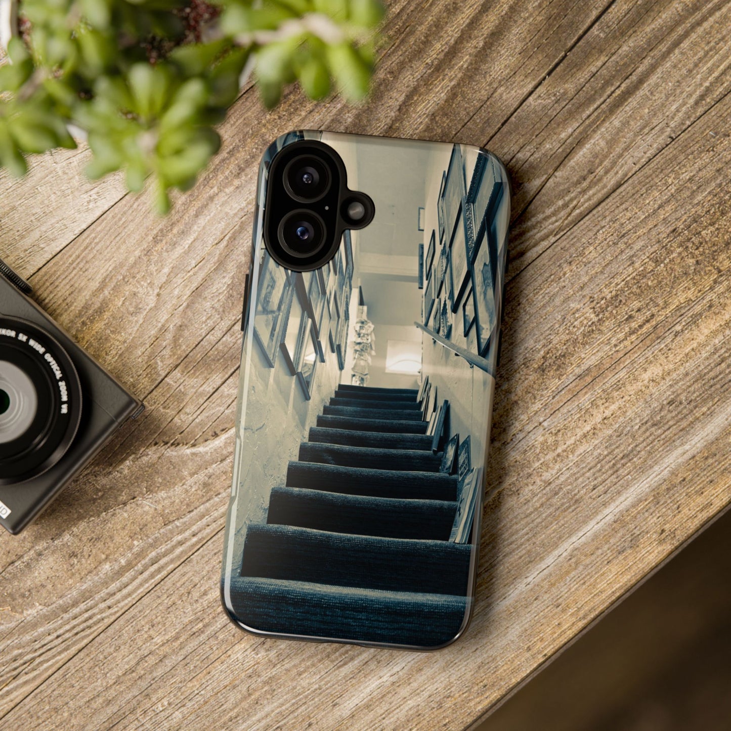 Vintage Boutique Stairway Tough Phone Case, Antique Shop Art Cover for iPhone, Samsung & Google Pixel