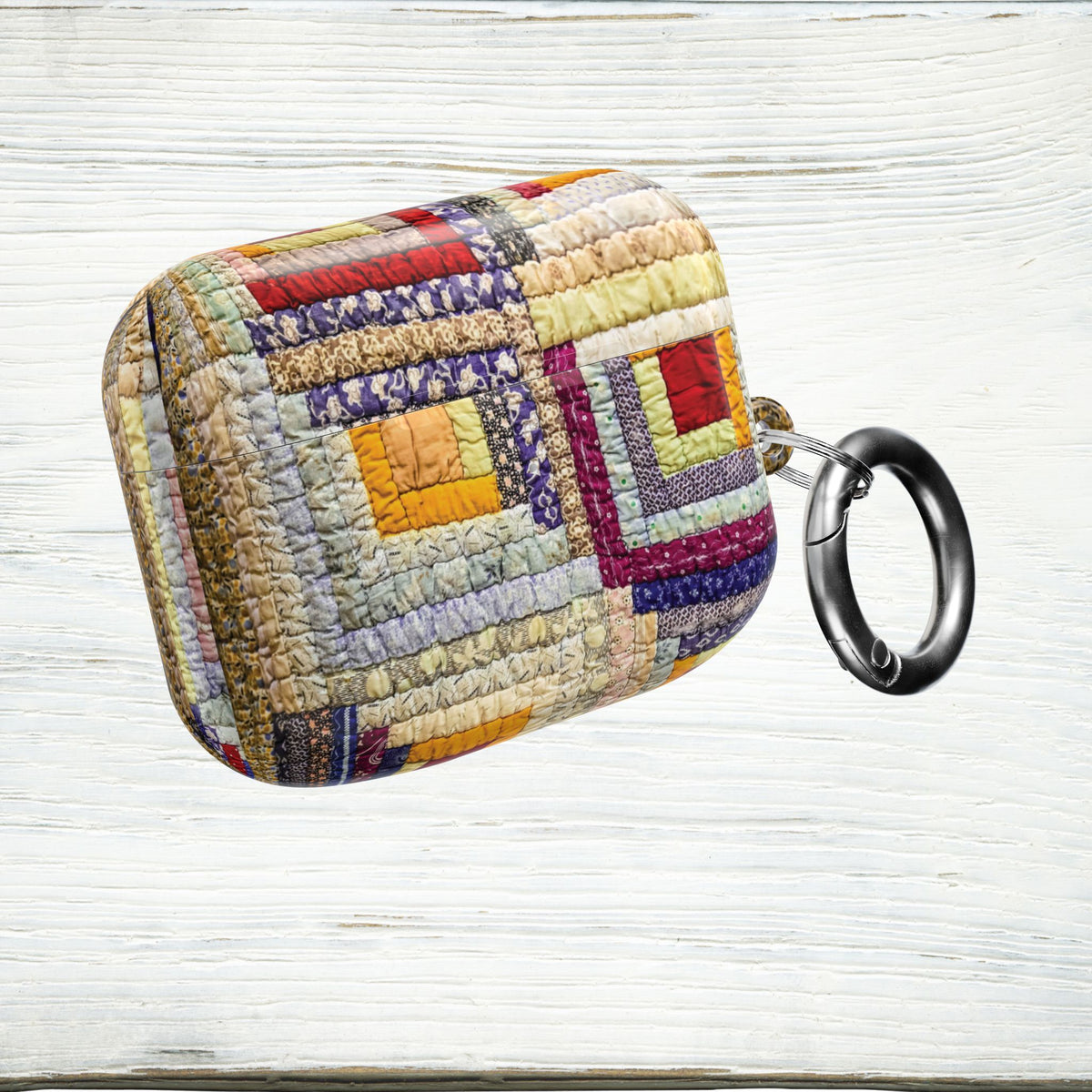 Vintage Log Cabin Quilt AirPods & AirPods Pro Case – Protective Cover