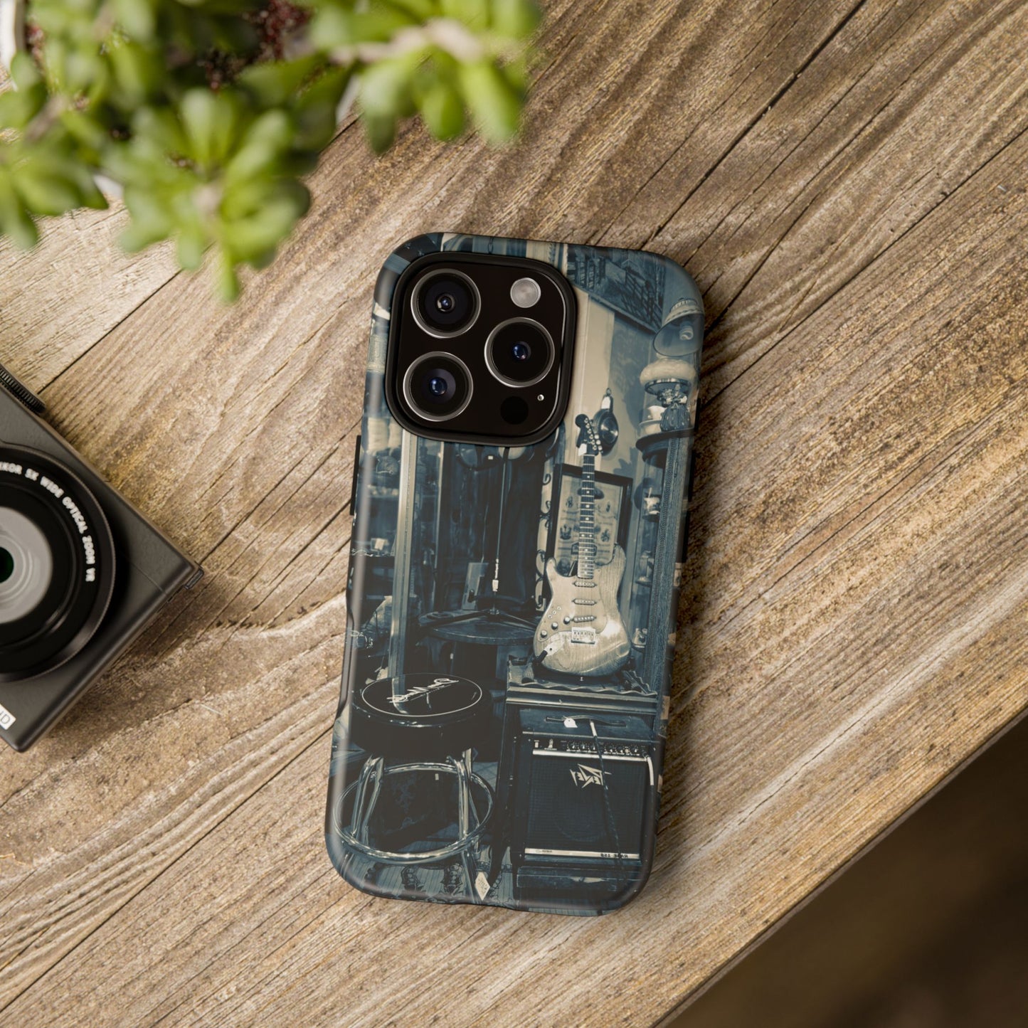 Guitar Vintage Phone Case, Tough Cases, Music Lover Gift, Rock & Roll Accessories, Unique Guitar Artwork, Phone Protection