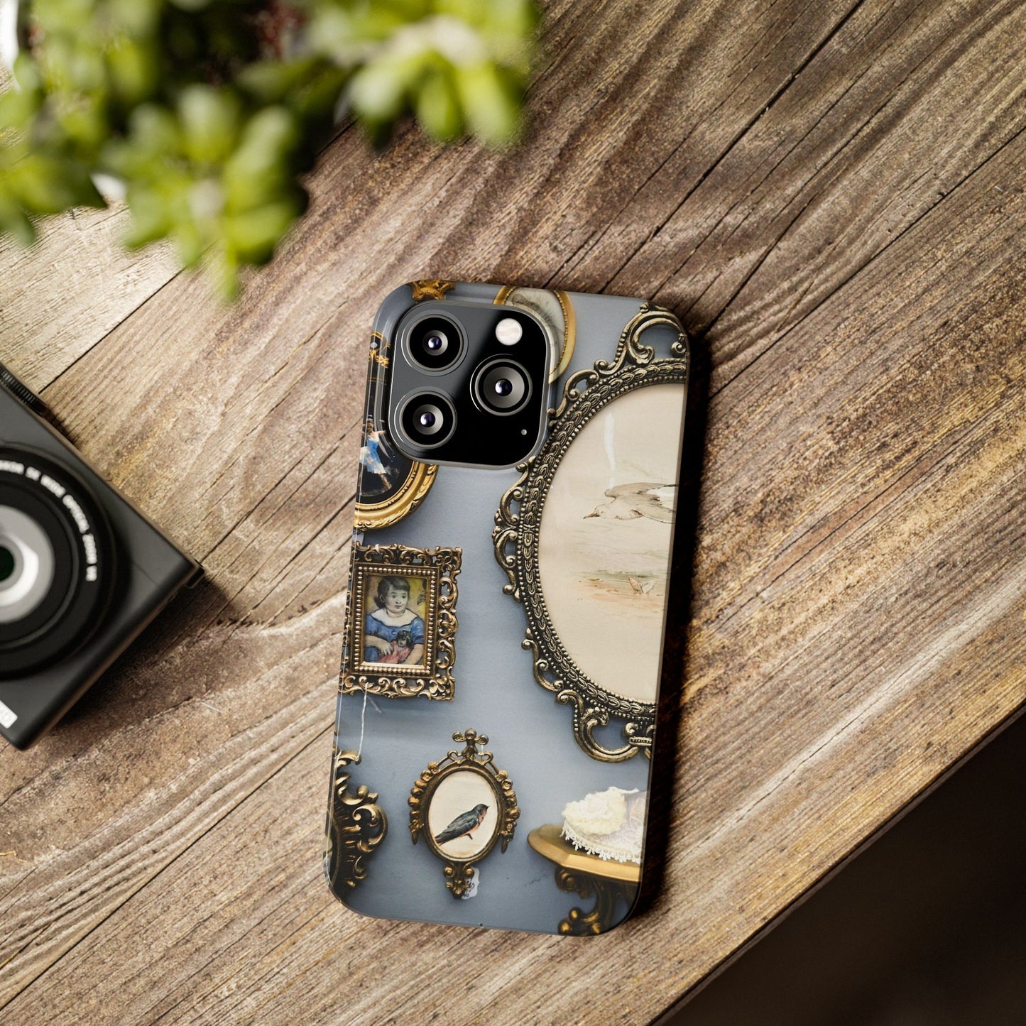 Framed Beauty Slim Phone Case – Vintage with a Twist