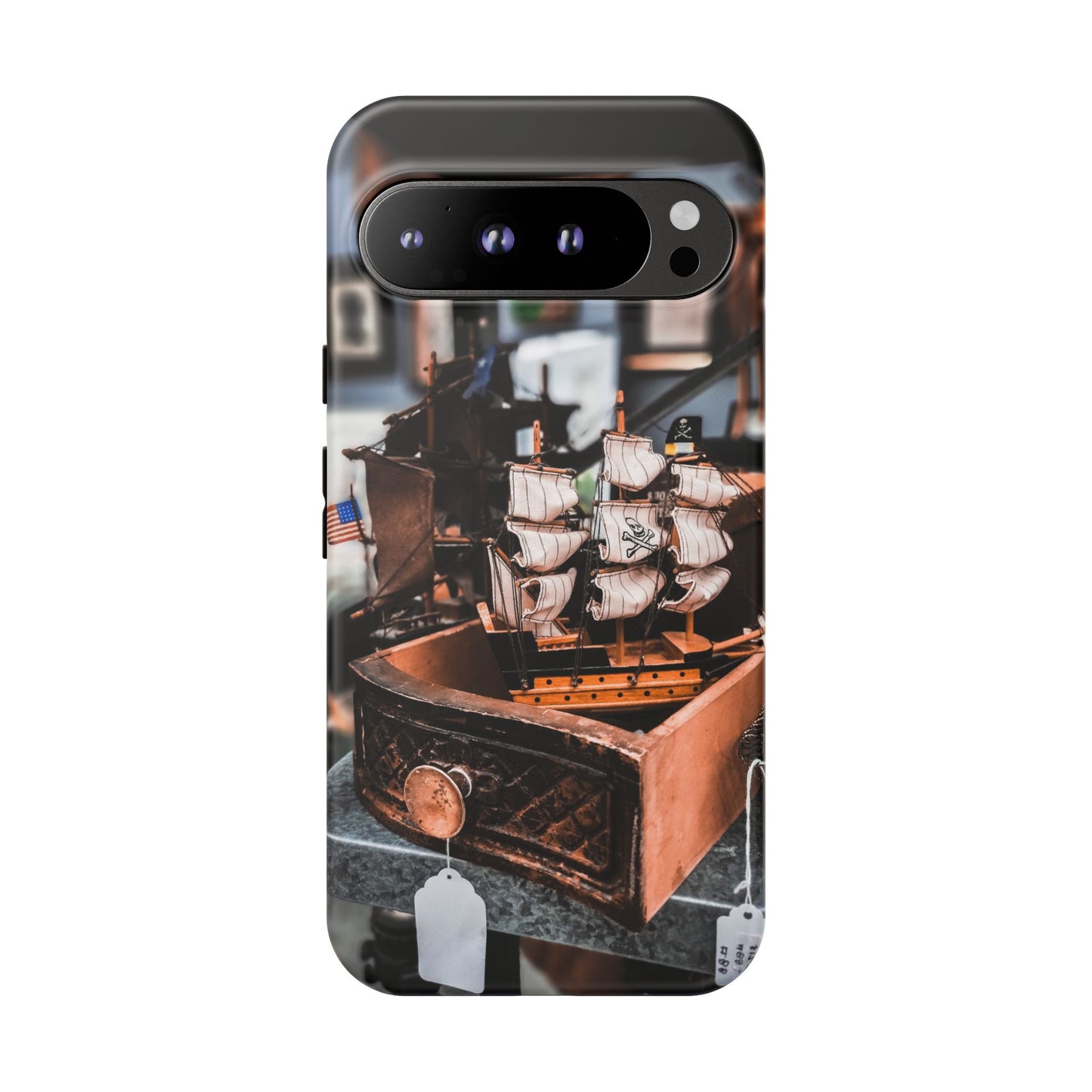 Vintage Ship-Inspired Phone Case, Nautical Design, Tough Phone Cover, Unique Gift for Sea Lovers, Perfect for Summer Adventures