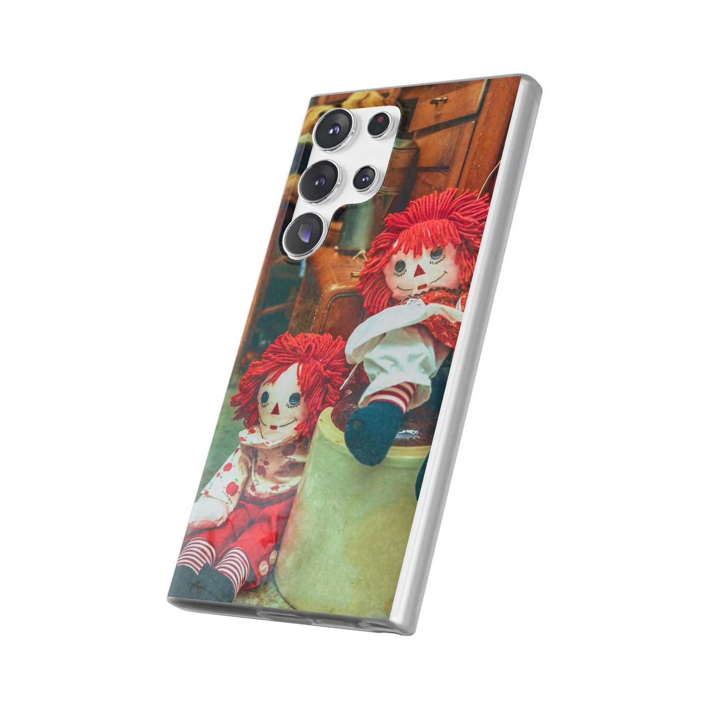 Vintage Doll Phone Cases, Cute Accessory, Gifts for Doll Lovers, Durable Flexi Covers, Fun Phone Protection