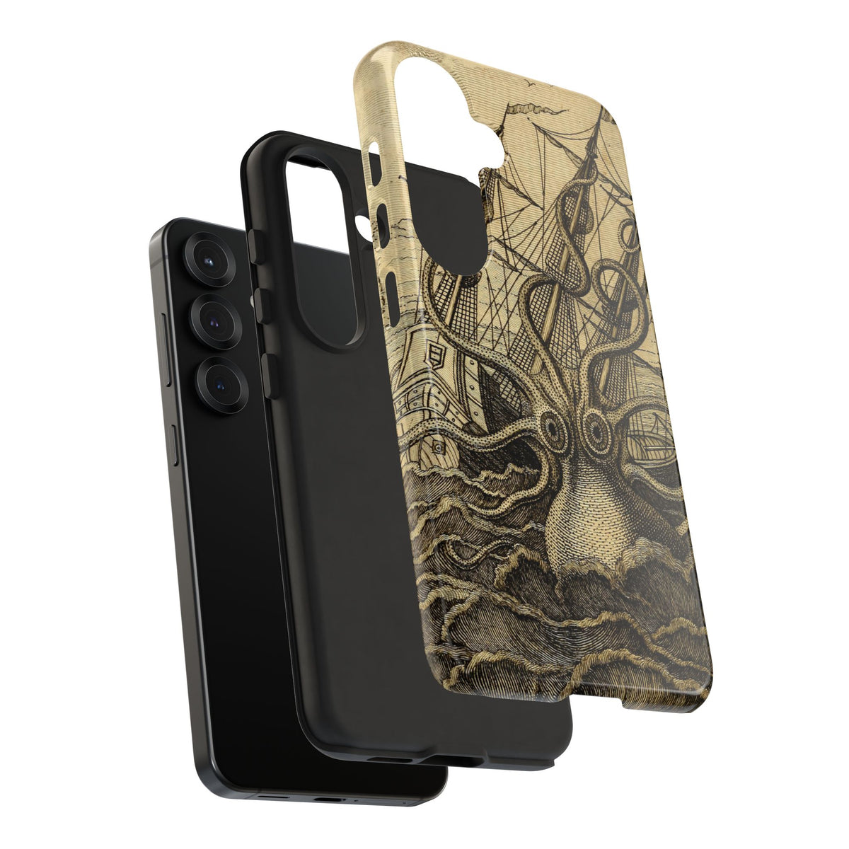Vintage Kraken Tough Phone Case – Nautical Sea Monster Graphic