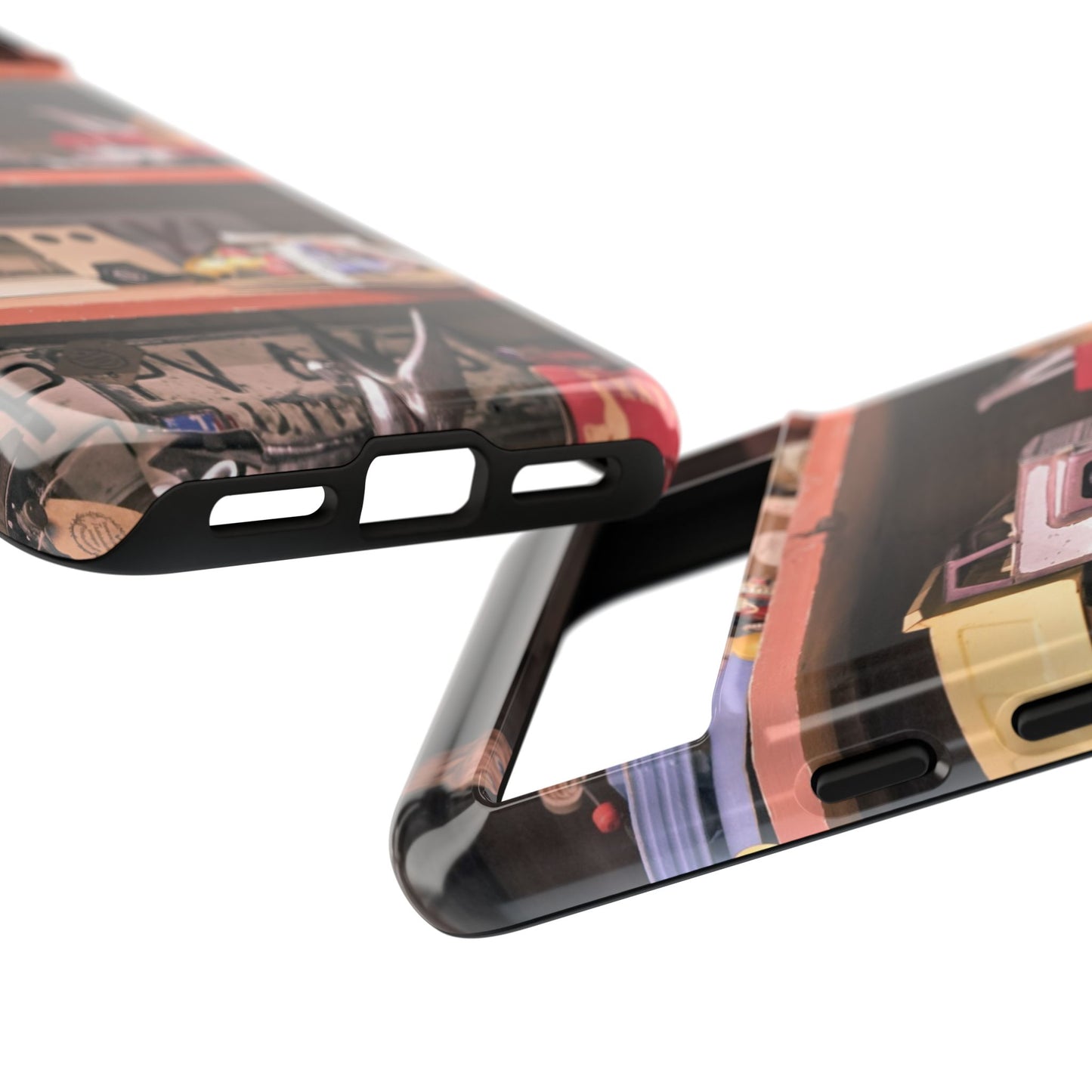 Vintage Toy Shelf Tough Phone Case, Nostalgic Collector Gift for iPhone, Samsung & Google Pixel