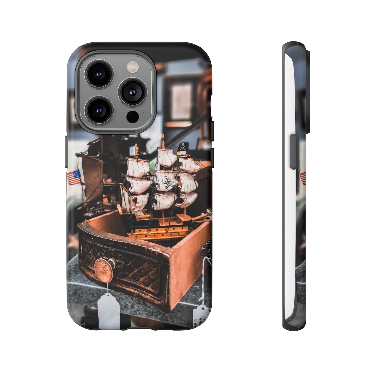 Vintage Ship-Inspired Phone Case, Nautical Design, Tough Phone Cover, Unique Gift for Sea Lovers, Perfect for Summer Adventures