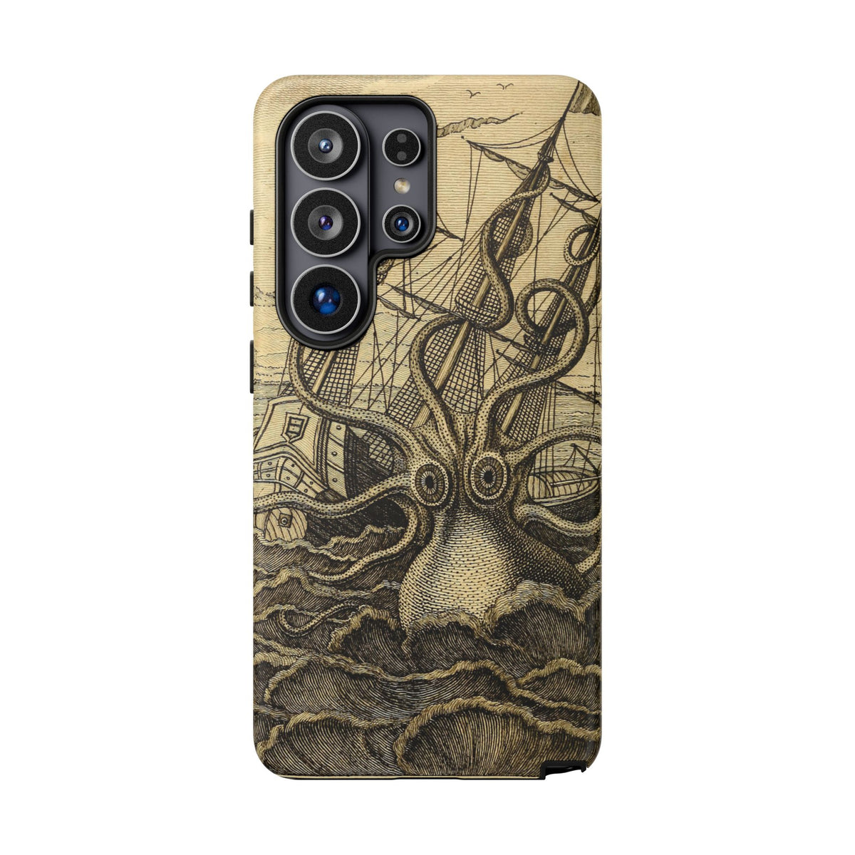 Vintage Kraken Tough Phone Case – Nautical Sea Monster Graphic
