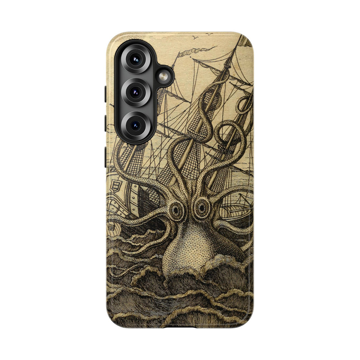 Vintage Kraken Tough Phone Case – Nautical Sea Monster Graphic