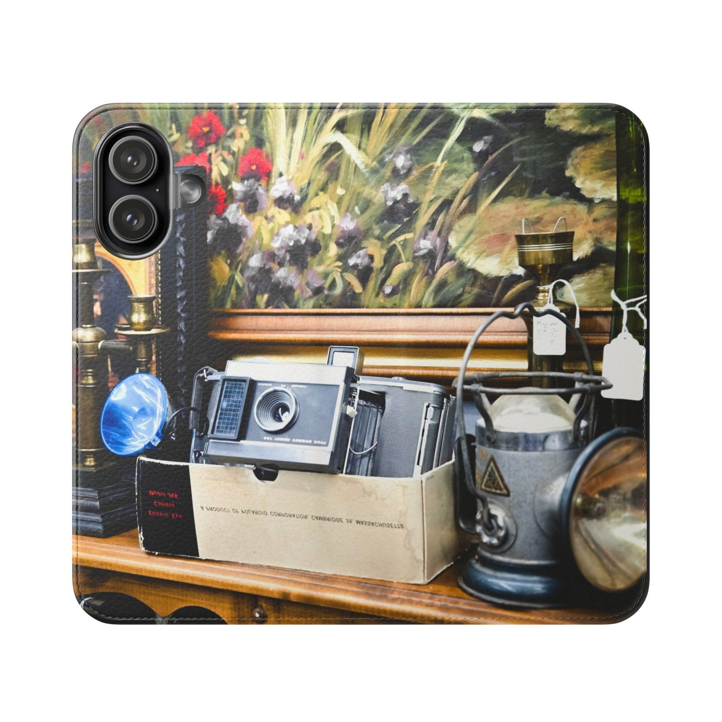Vintage Camera Flip Case - Retro Style Phone Wallet Cover