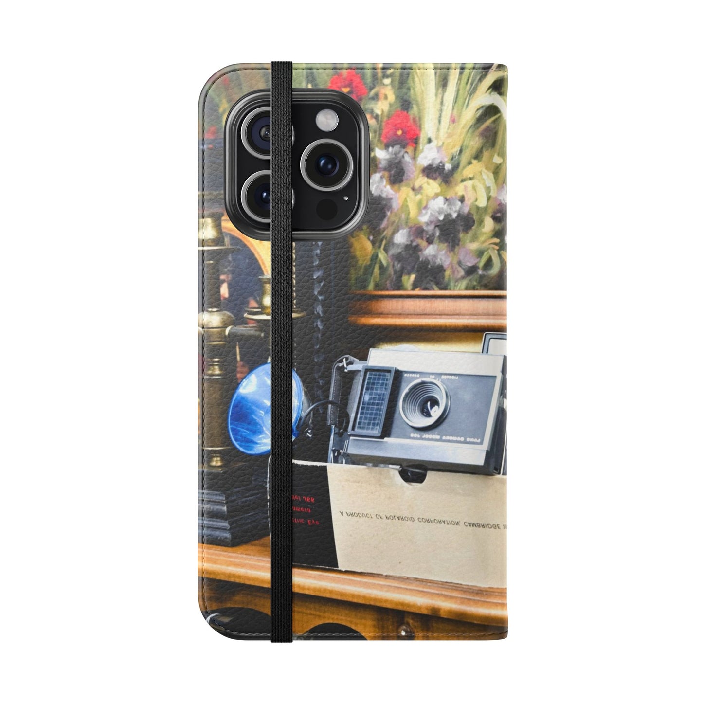 Vintage Camera Flip Case - Retro Style Phone Wallet Cover
