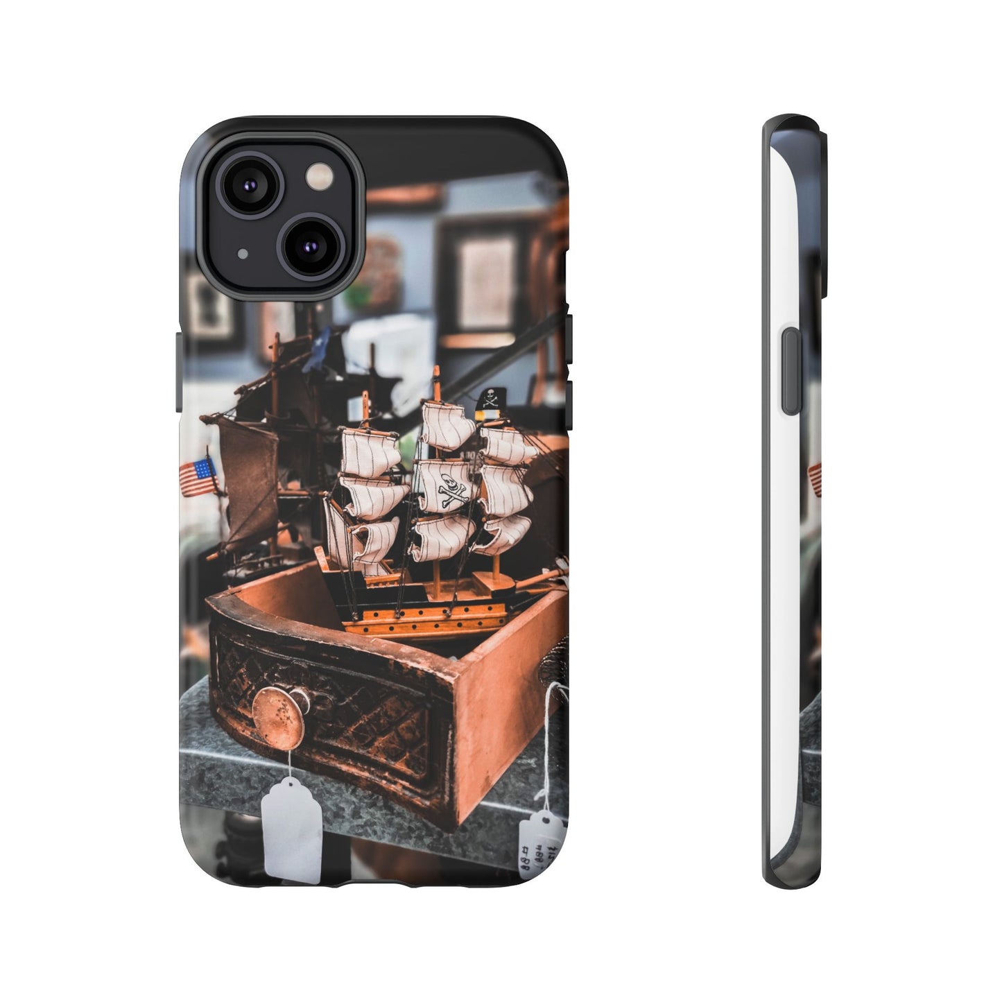 Vintage Ship-Inspired Phone Case, Nautical Design, Tough Phone Cover, Unique Gift for Sea Lovers, Perfect for Summer Adventures