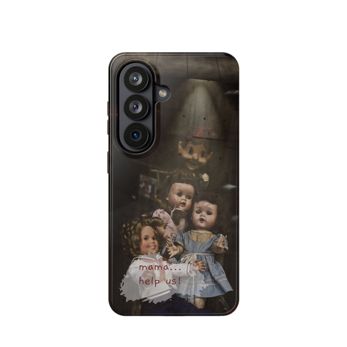 Personalized Creepy Doll MagSafe Tough Phone Case – Gothic Vintage Graphic