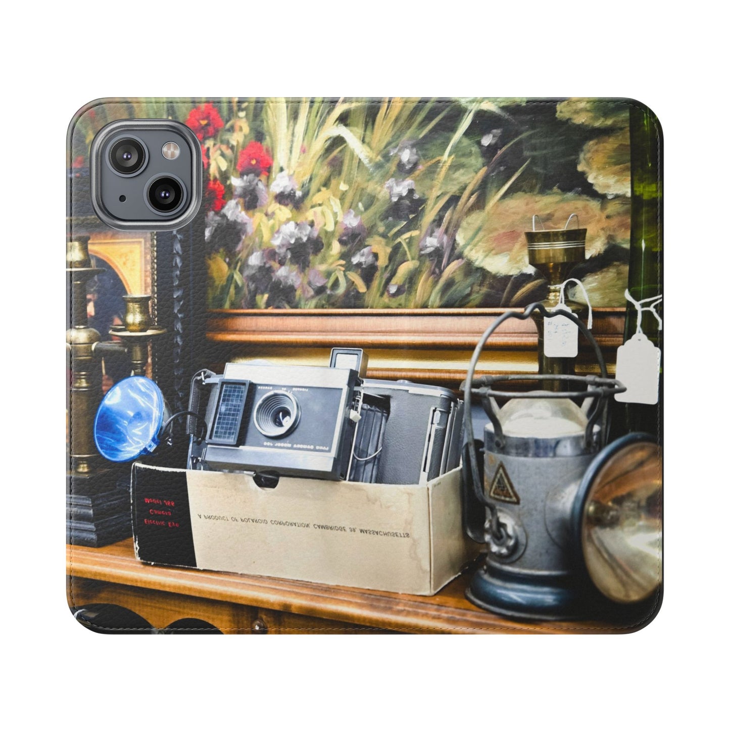 Vintage Camera Flip Case - Retro Style Phone Wallet Cover