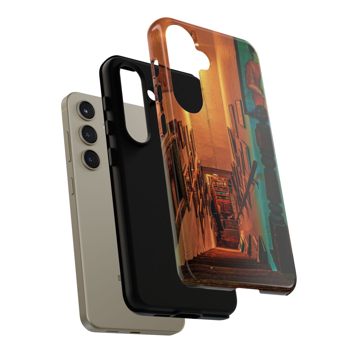 Vintage Gallery Staircase Tough Phone Case--Antique Store Art Phone Cover