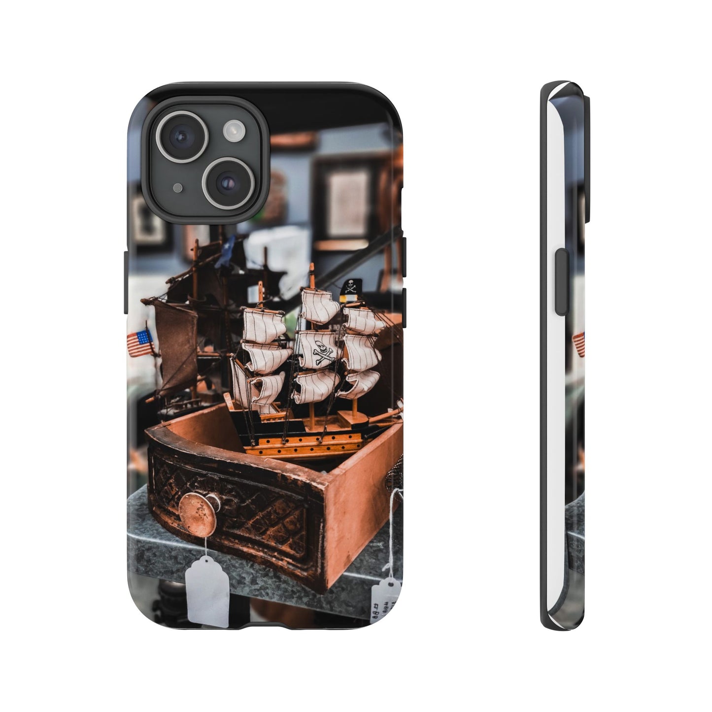 Vintage Ship-Inspired Phone Case, Nautical Design, Tough Phone Cover, Unique Gift for Sea Lovers, Perfect for Summer Adventures