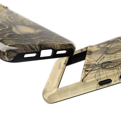 Vintage Kraken Tough Phone Case – Nautical Sea Monster Graphic