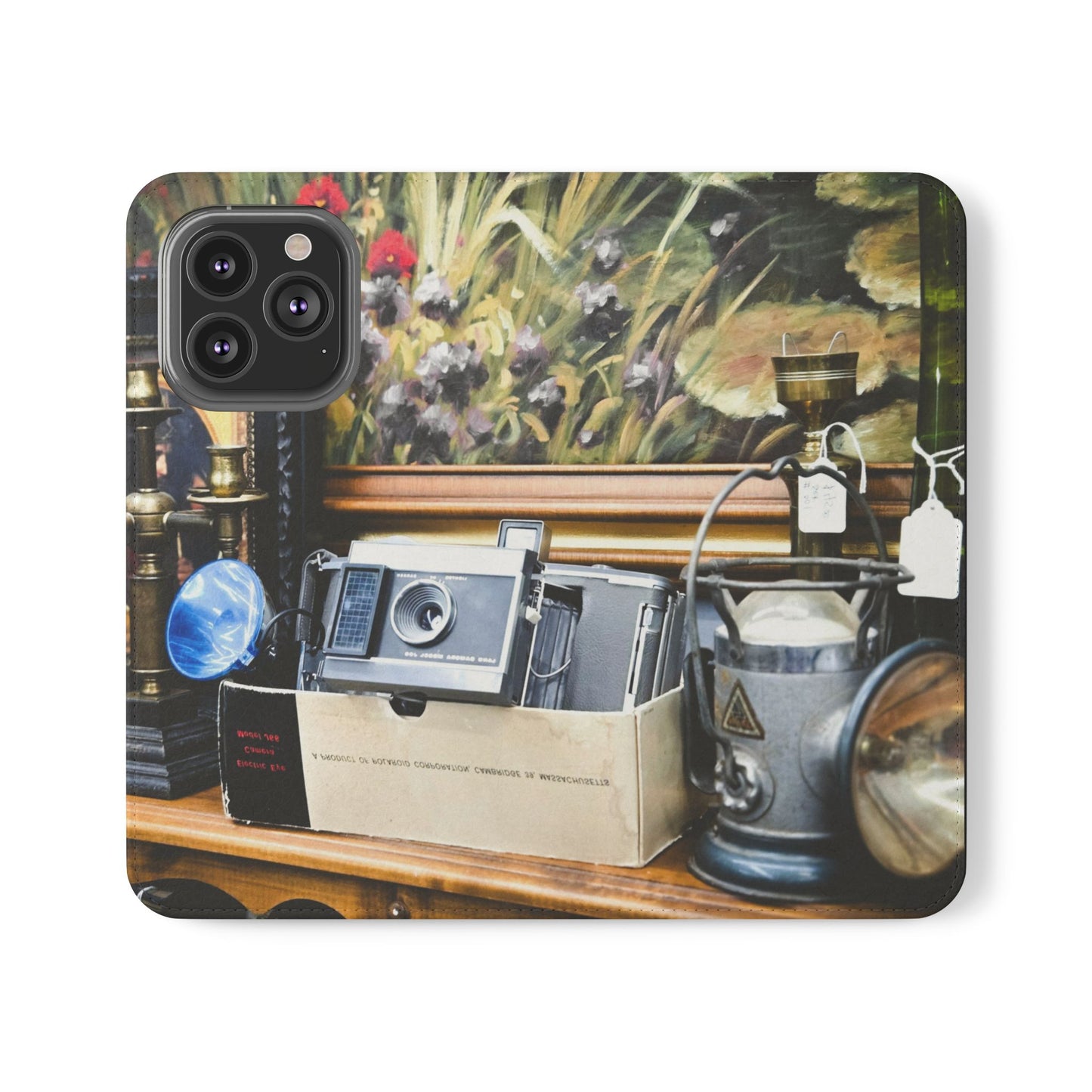 Vintage Camera Flip Case - Retro Style Phone Wallet Cover