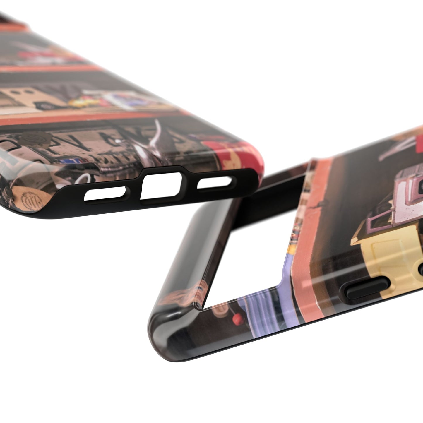 Vintage Toy Shelf Tough Phone Case, Nostalgic Collector Gift for iPhone, Samsung & Google Pixel