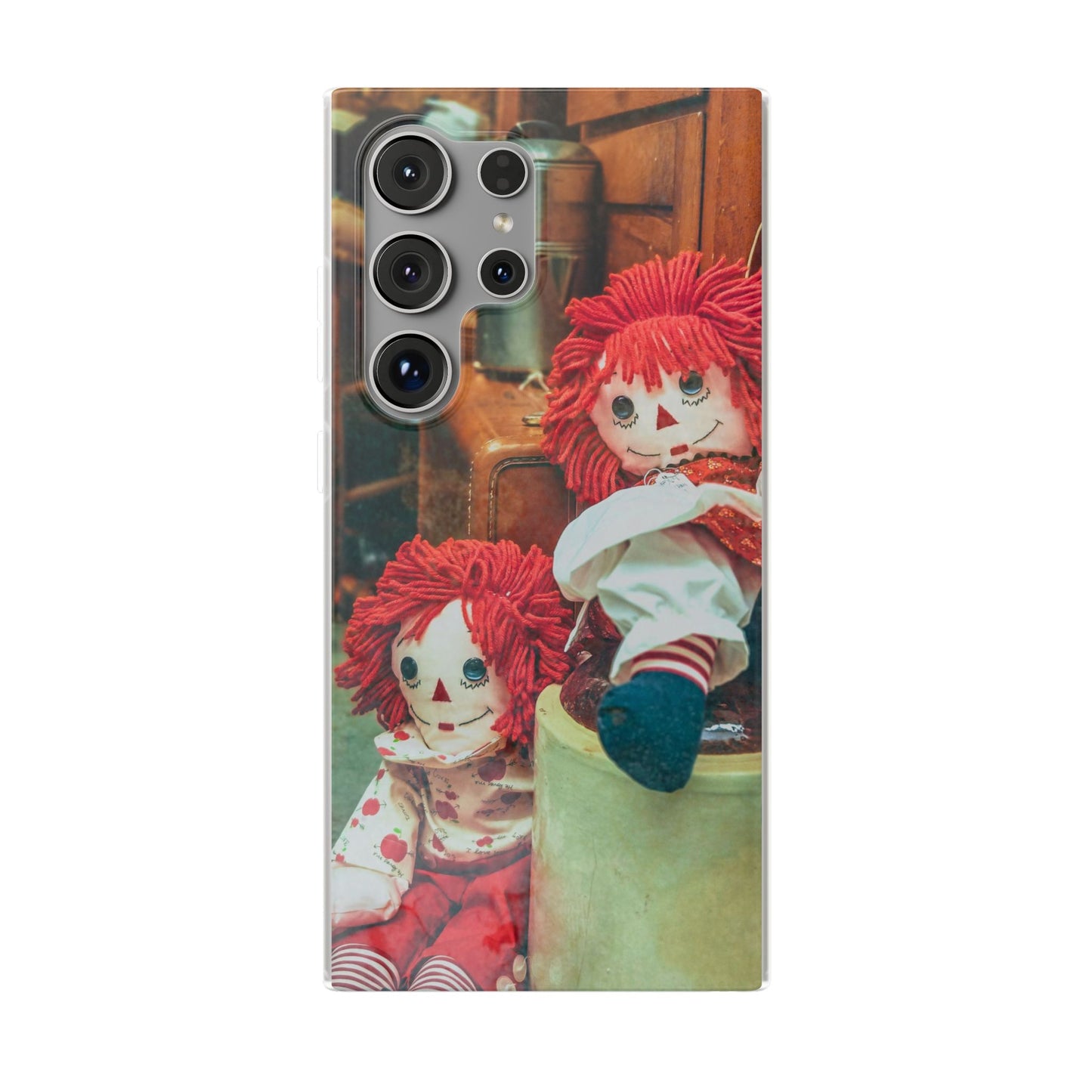 Vintage Doll Phone Cases, Cute Accessory, Gifts for Doll Lovers, Durable Flexi Covers, Fun Phone Protection