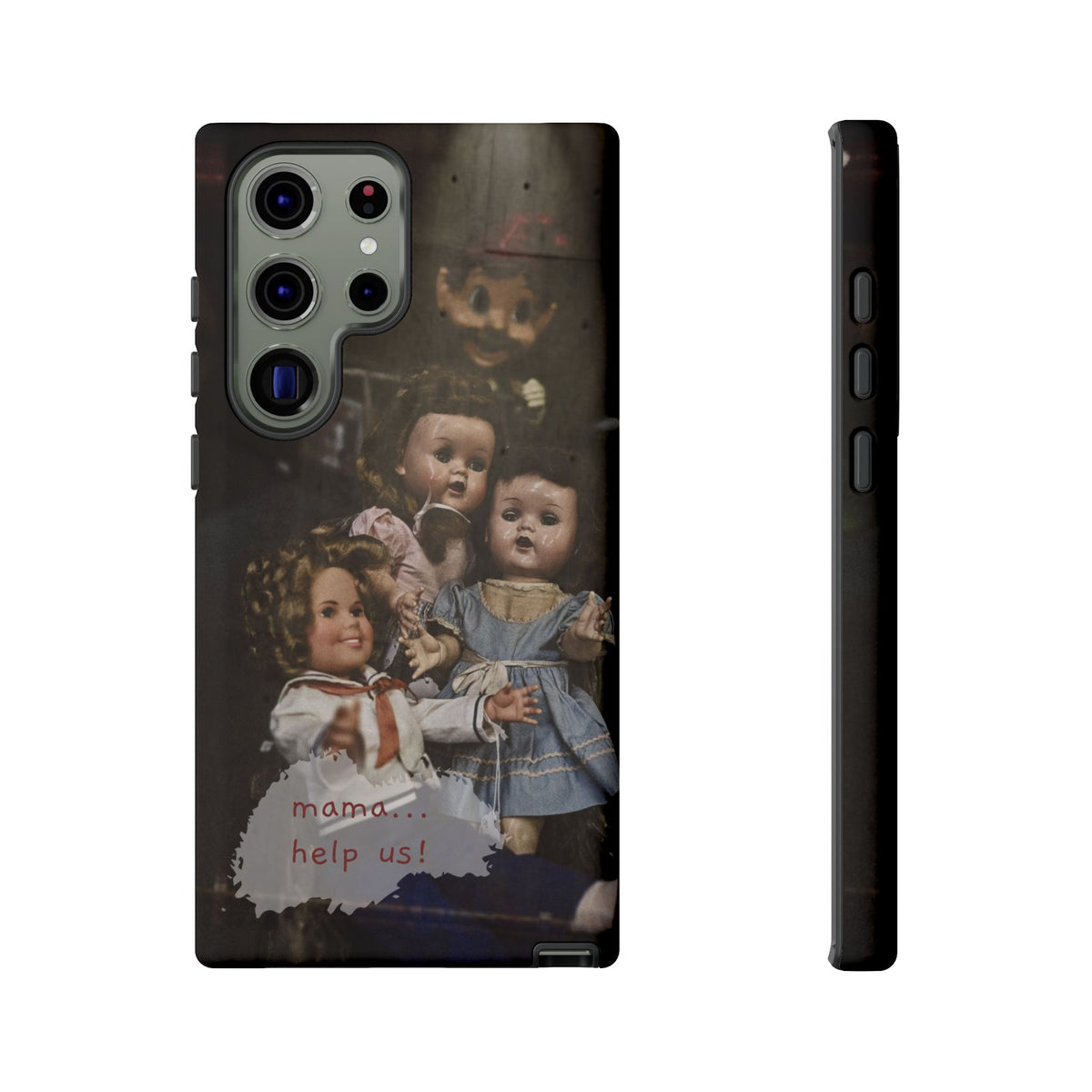 Personalized Creepy Doll Tough Phone Case – Gothic Vintage Graphic