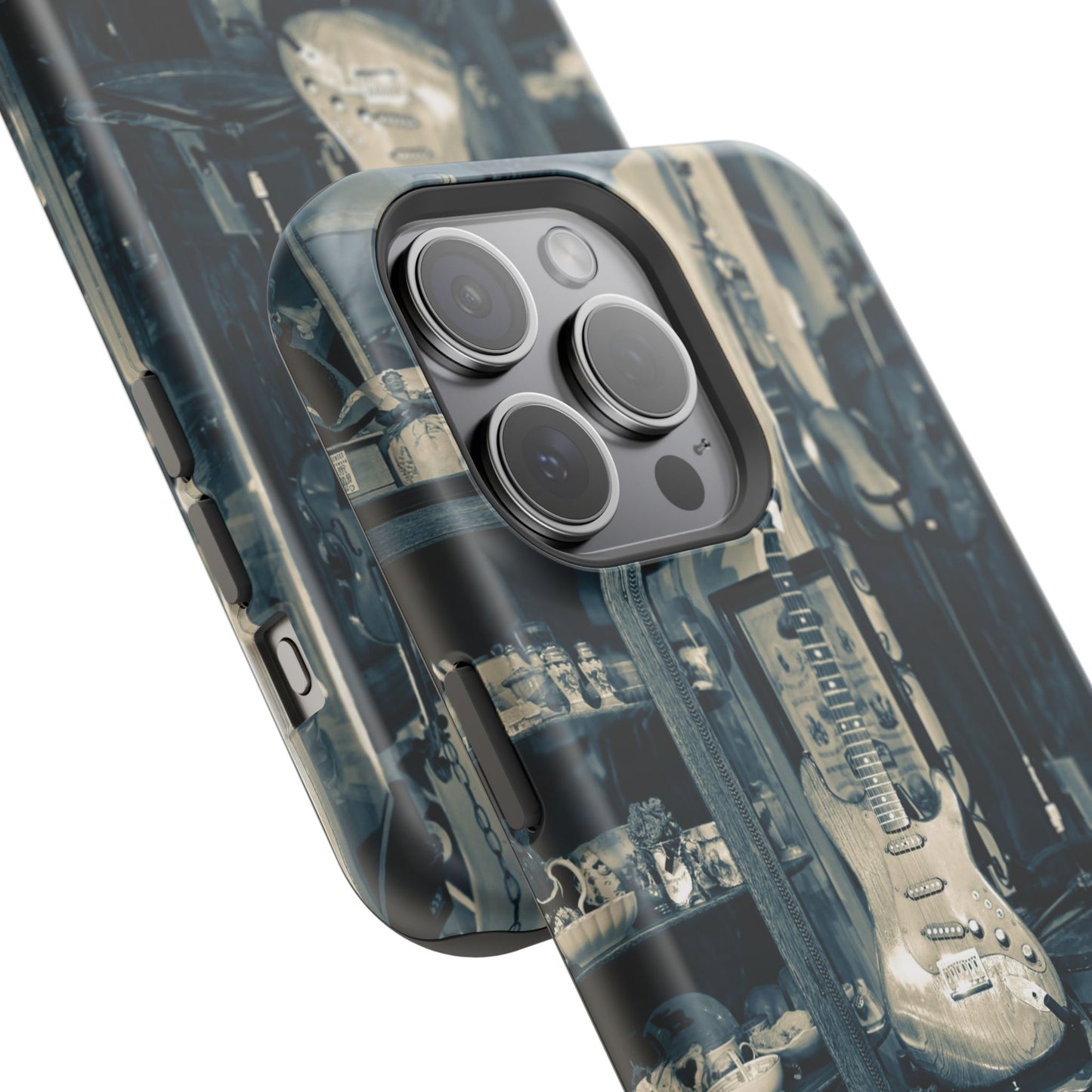 Vintage Electric Guitar Shop Phone Case | Magnetic Impact-Resistant Case