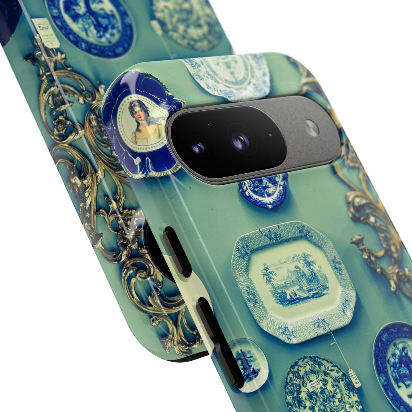 Antique Store Stairwell Phone Case--Vintage Gallery Wall Tough Case