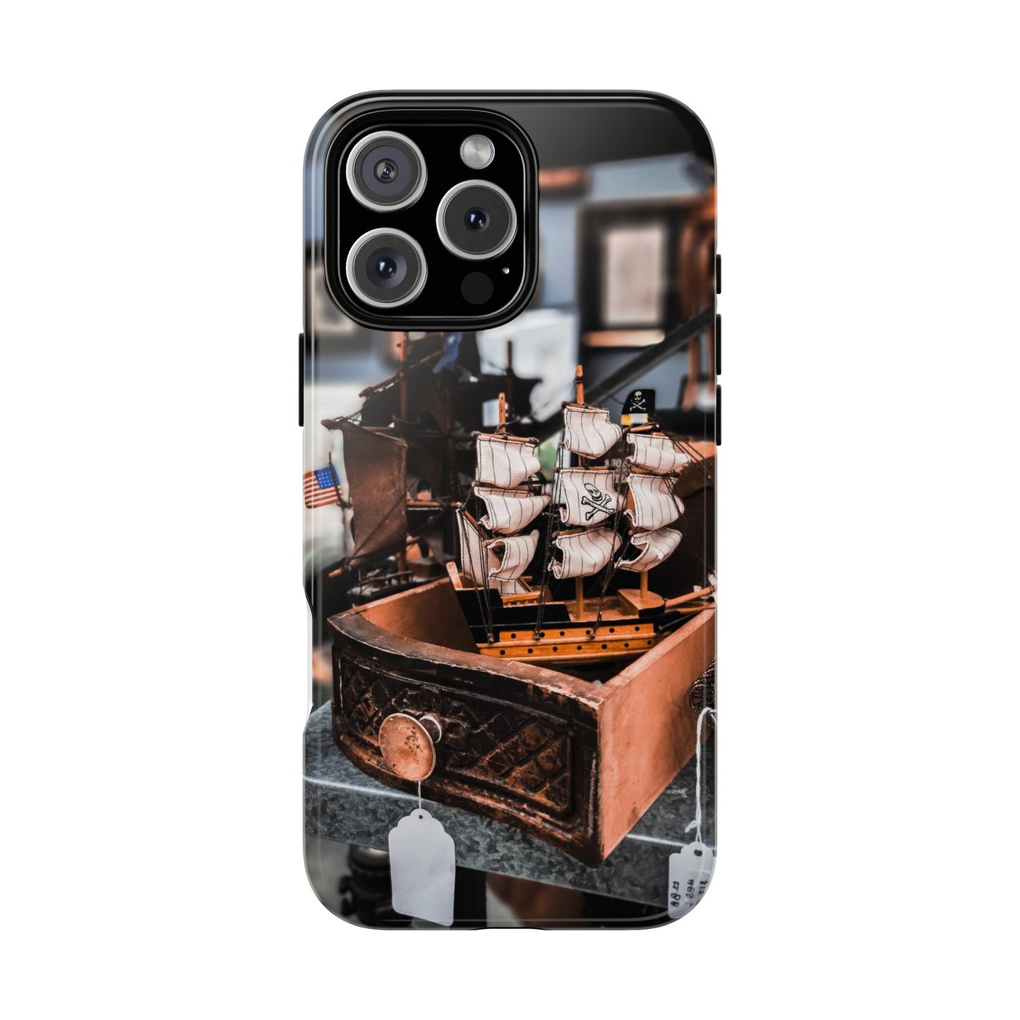 Vintage Ship-Inspired Phone Case, Nautical Design, Tough Phone Cover, Unique Gift for Sea Lovers, Perfect for Summer Adventures