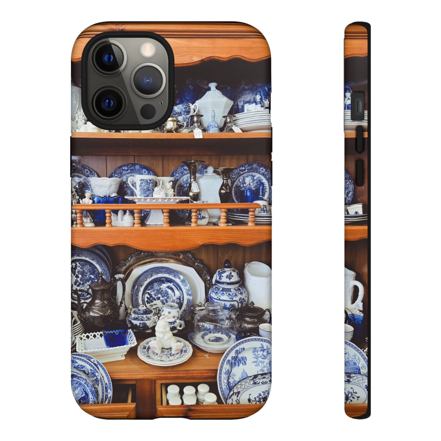 Blue & White Curio Charm Tough Phone Case. Classic China-Inspired Design with Timeless Elegance for Your iPhone, Samsung, or Google Pixel