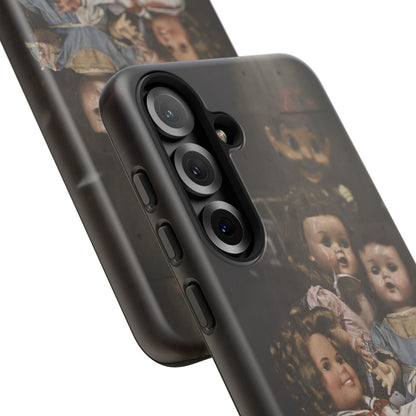 Personalized Creepy Doll Tough Phone Case – Gothic Vintage Graphic