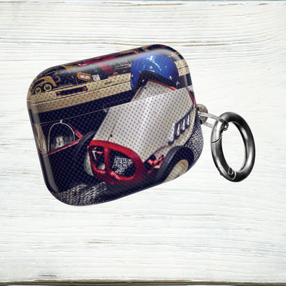 Vintage Go-Kart Racing Airpods Cases – Retro Motorsport Protective Cover
