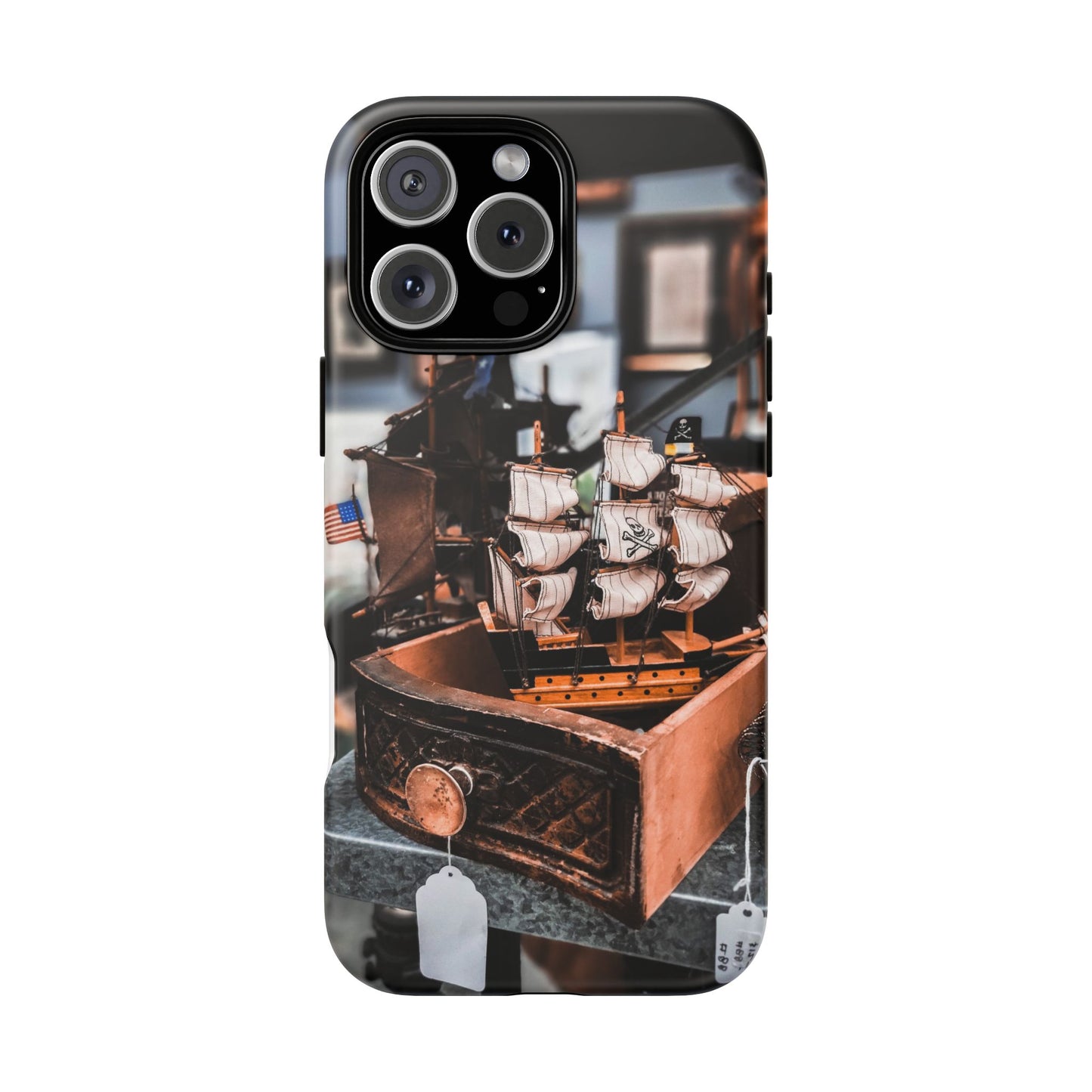 Vintage Ship-Inspired Phone Case, Nautical Design, Tough Phone Cover, Unique Gift for Sea Lovers, Perfect for Summer Adventures