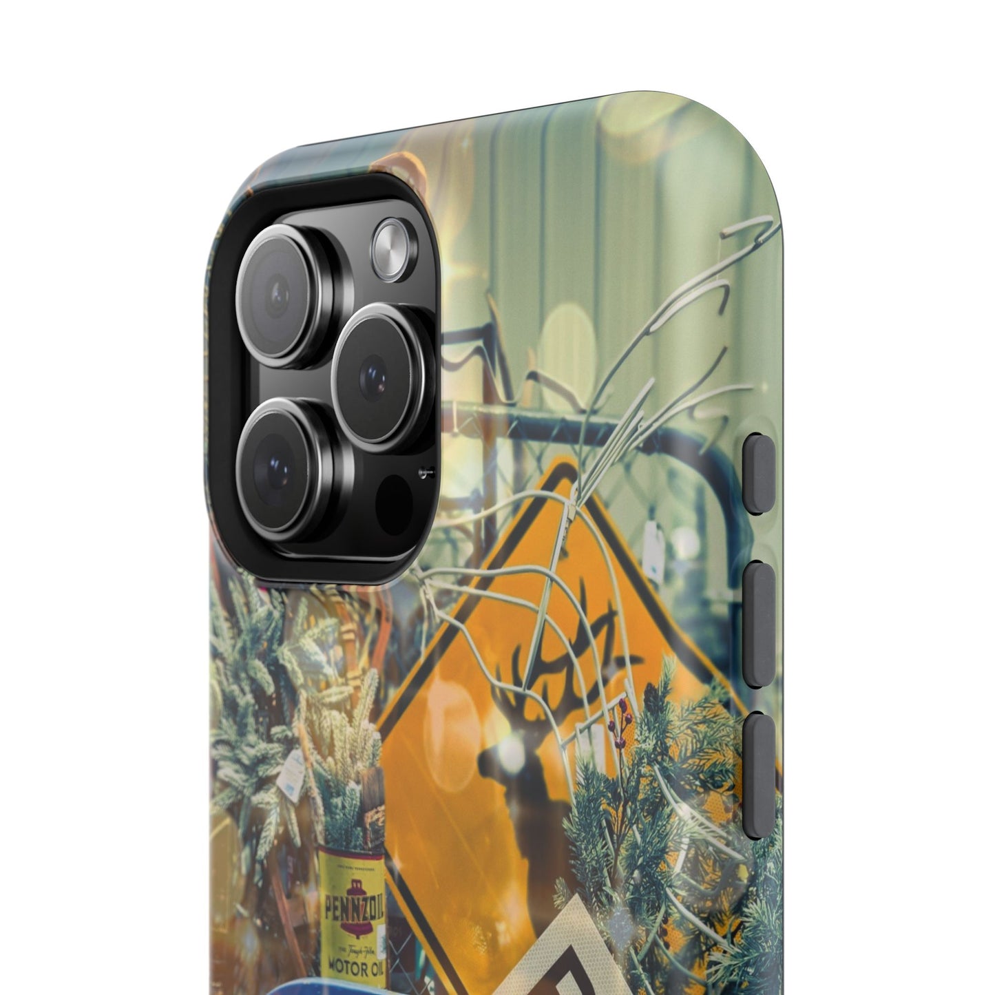 Vintage Railroad Crossing Collage Phone Case