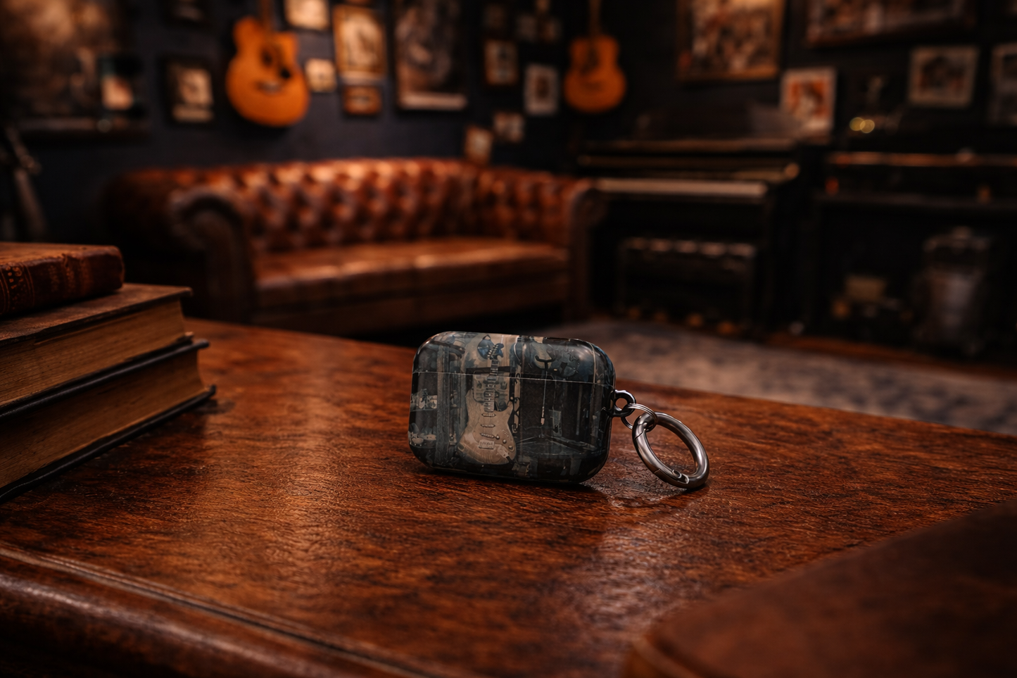 Vintage Guitar Lovers AirPods Case--Classic Tone Pocket-Sized Style