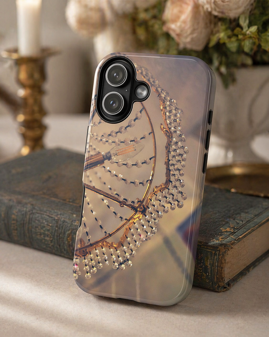 Vintage Chandelier Tough Phone Case--Crystal Lighting iPhone Cover