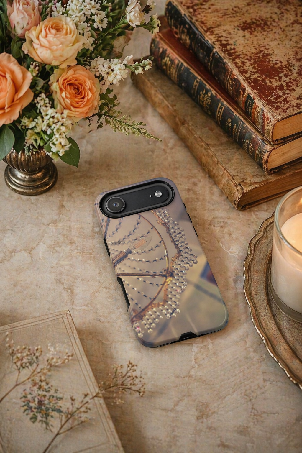 Vintage Chandelier Tough Phone Case--Crystal Lighting iPhone Cover