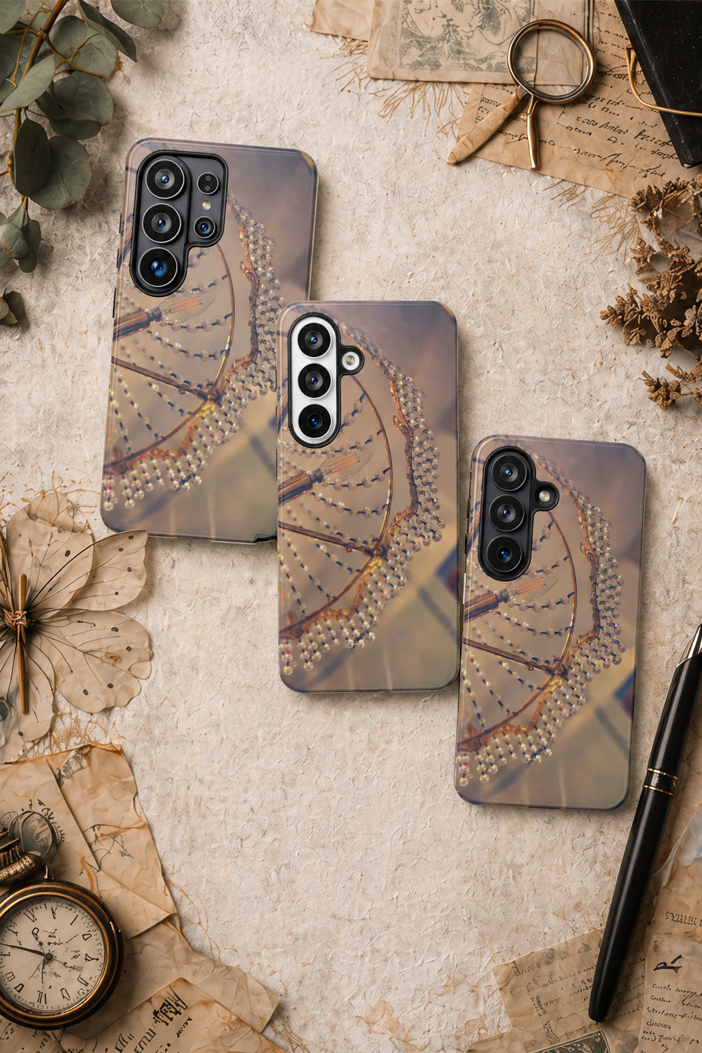 Vintage Chandelier Tough Phone Case--Crystal Lighting iPhone Cover