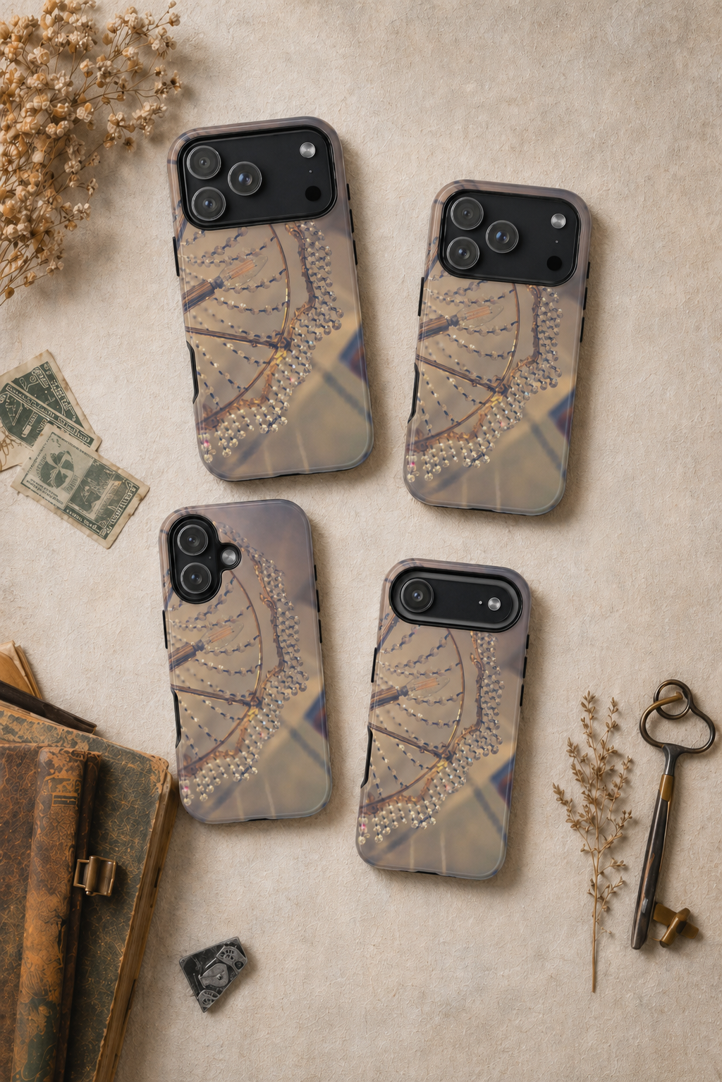 Vintage Chandelier Tough Phone Case--Crystal Lighting iPhone Cover